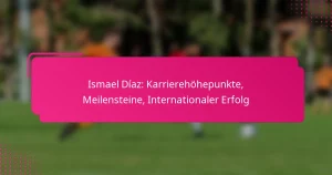 Ismael Díaz: Karrierehöhepunkte, Meilensteine, Internationaler Erfolg